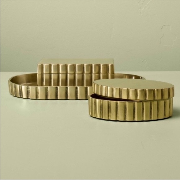 Hearth & Hand Gold Decorative Box - Picture 3 of 4